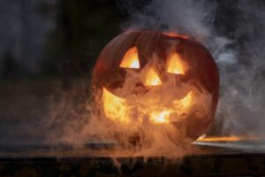 pompoen in halloween sfeer