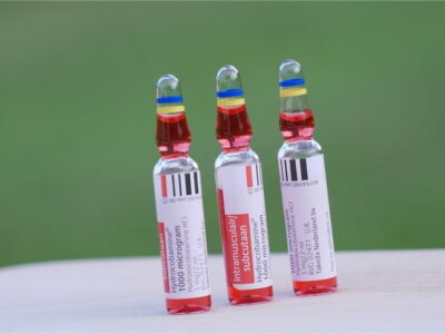 vitamine B12 ampullen op een rij