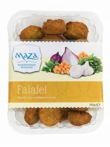 vleesvervanger zonder soja van Maza falafel