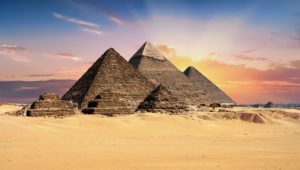 piramides van Gizeh in Egypte