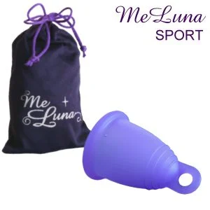 Me Luna sport menstruatiecup met beschermhoes