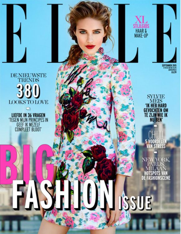 voorkant van het tijdschrift Elle dat over minimaliseren gaat, met Femke de Grijs