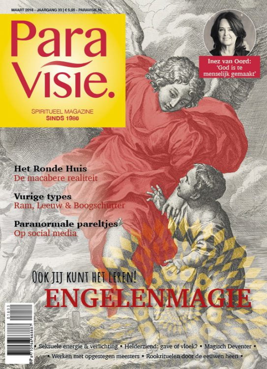 cover van ParaVisie met de tekst Werken met Opgestegen meesters (in dit artikel interviewt Femke de Grijs Mathijs van der Beek over opgestegen meesters)