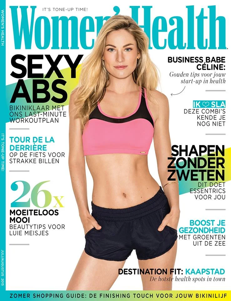 Women's Health cover, waarin het artikel over fijngevoeligheid staat met Femke de Grijs
