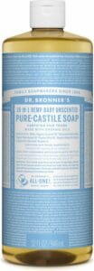 Dr. Bronners pure castoil soap