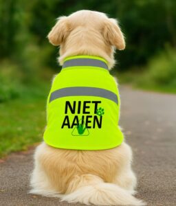 niet aaien hesje voor hond