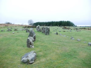 Beaghmore stone circles: rij stenen