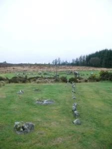 Beaghmore stone circles: rij stenen