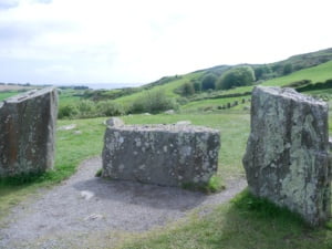 Drombeg stone circle axial stone