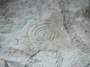 Knowth kerbstone met concentrische cirkel