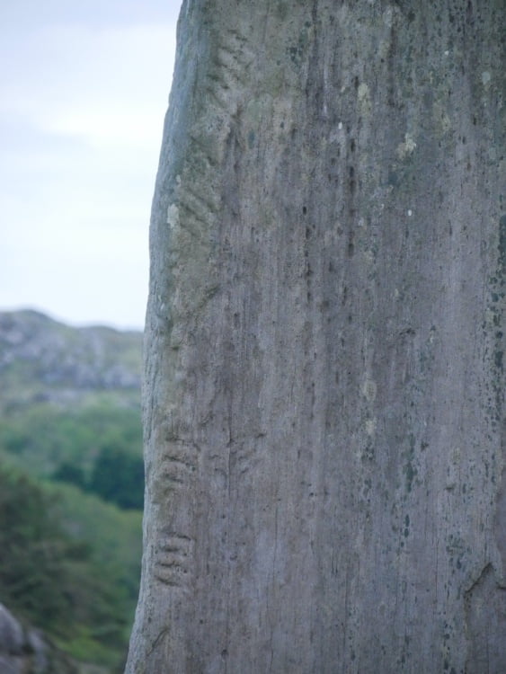 Ballycrovane ogham stone inscriptie