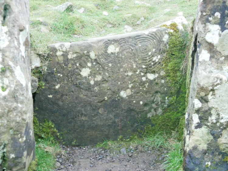 Loughcrew graveringen op steen